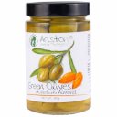 Ελιές ARISTON Πράσινες, γεμιστές με αμύγδαλο, σε βάζο (380gr)