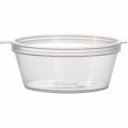 Πλαστικό δοχείο για σως, με ενσωματωμένο καπάκι, 70ml (50τμχ)