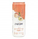 Ανθρακούχο νερό ΖΑΓΟΡΙ Sparkling Ροδάκινο, κουτί (330ml)