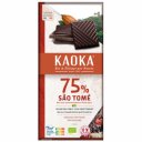 Σοκολάτα KAOKA Υγείας με 75% κακάο, Sao Tome (100gr)