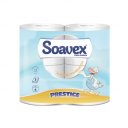 Ρολό χαρτί υγείας SOAVEX Prestige, τρίφυλλο, 180gr (4τμχ)