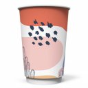Ποτήρι χάρτινο Desert, διπλότοιχο, ροζ, 455ml (20τμχ)