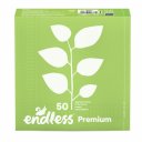 Χαρτοπετσέτα ENDLESS Premium, λαχανί, δίφυλλη, 33x33cm, 185gr (50τμχ)