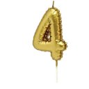 Κερί αριθμός 4, "μπαλόνι" χρυσό