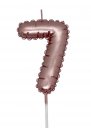 Κερί αριθμός 7, "μπαλόνι" ροζ