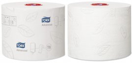Ρολό χαρτί υγείας TORK Advanced μεσαίο μέγεθος, 2 φύλλα, 100 μέτρα